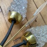 Pair of vintage mid-century tulip wall sconces from the 1950s