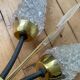 Pair of vintage mid-century tulip wall sconces from the 1950s