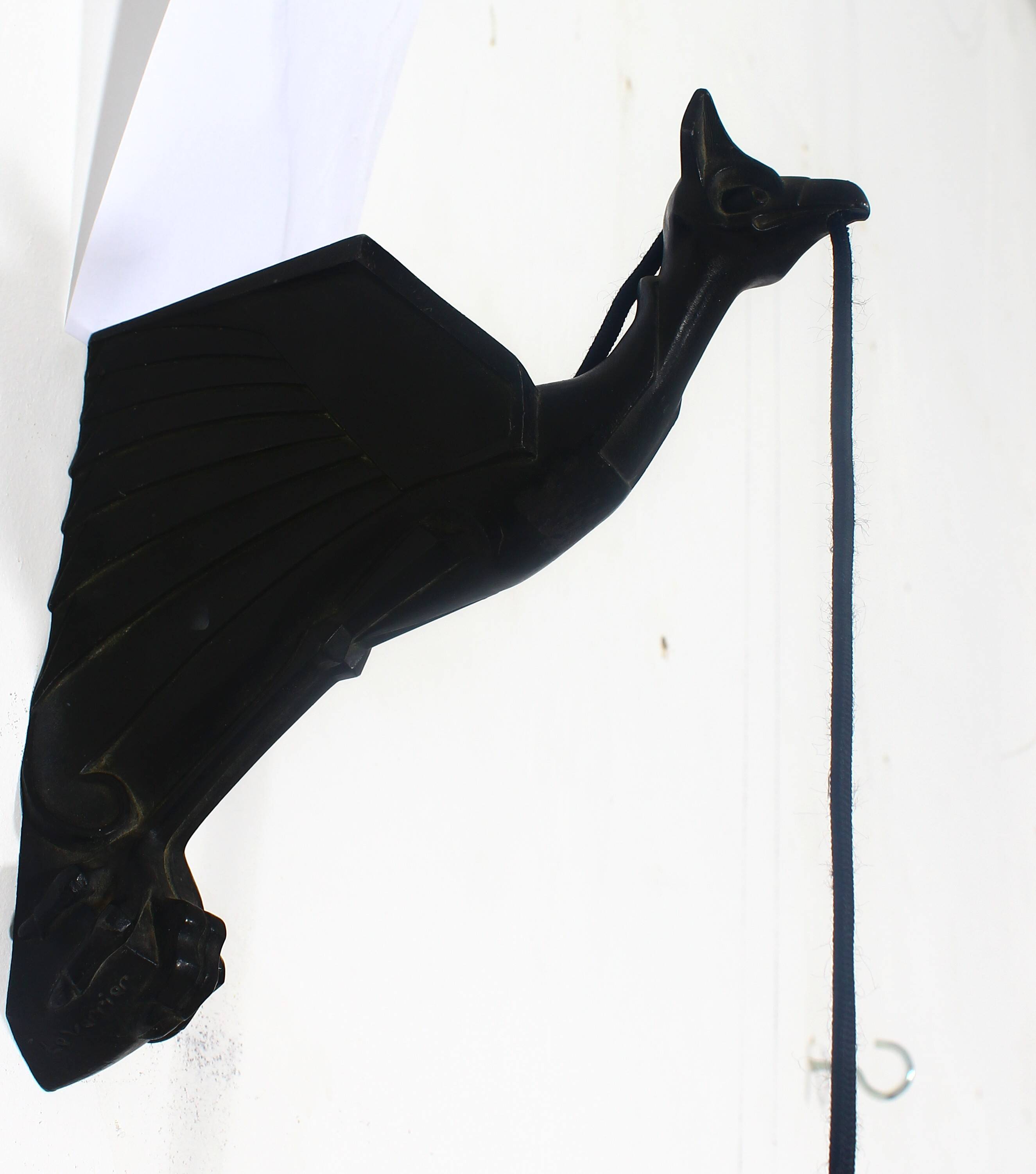 Art Deco wall lamp by Max Le Verrier, France, 1920