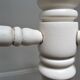 Coat rack parrot solid wood turned white patinated vintage