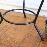 Adorable rattan coffee table and metal base, Scandinavian