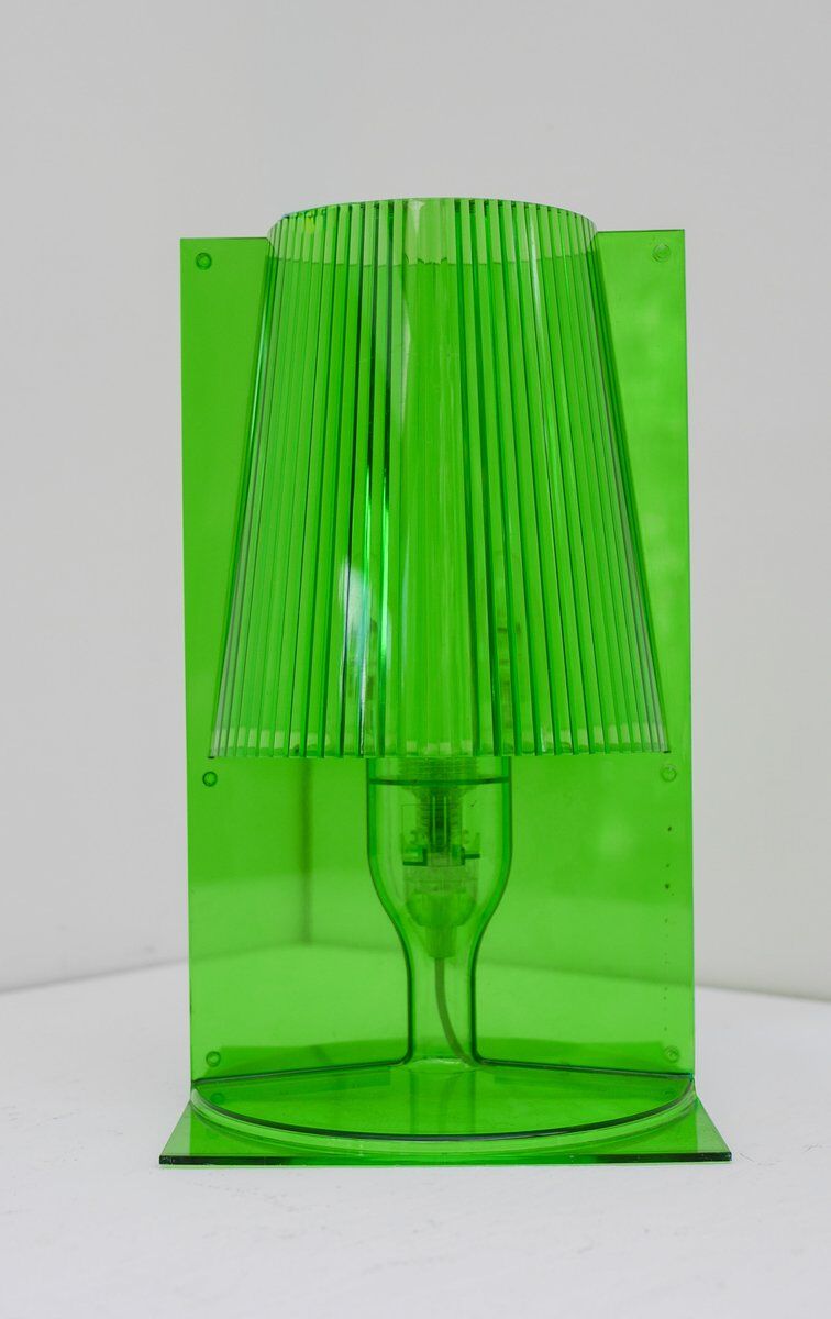 Lampe de table en polycarbonate transparent vert par Ferruccio Laviani pour Kartell, 2003.