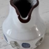 Pitcher in sandstone niderviller model plums 70s
