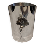 Superb silver-plated ice bucket by Christofle Anemone