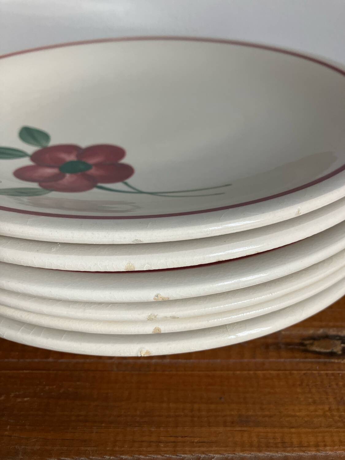 6 assiettes à dessert