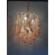 Murano Glass "Spider" Sputnik Chandelier in Pink and White