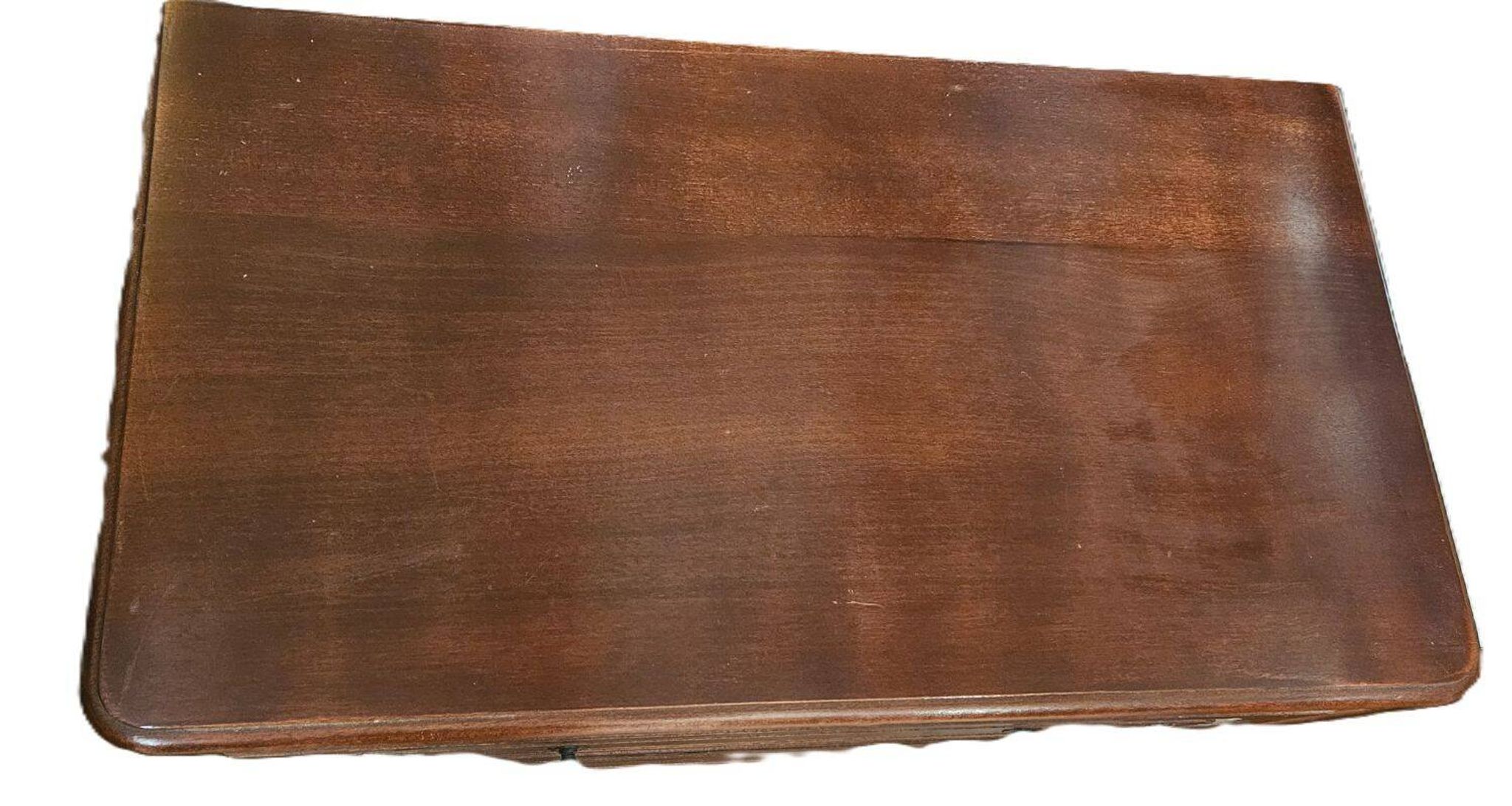 Stained Wooden Chest of Drawers with 3 Drawers