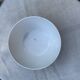 Large Hungarian folk bowl in cream and red ceramic, mid-20th century, H. 11 cm