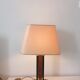 Vintage lamp - Metal foot and bakelite wood effect - 1980's