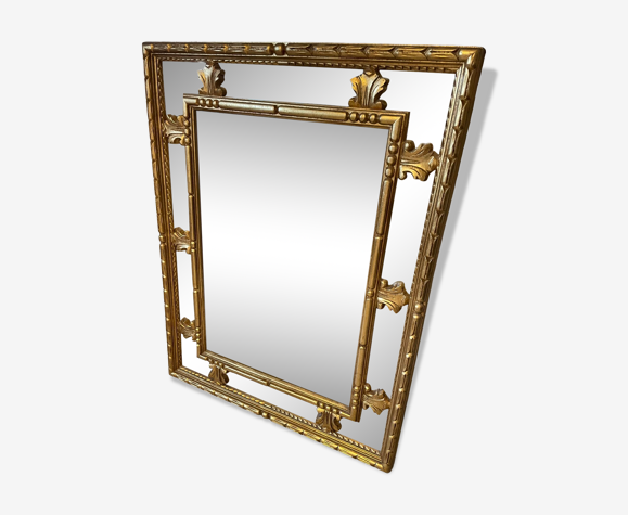 Miroir en bois doré 72x95cm