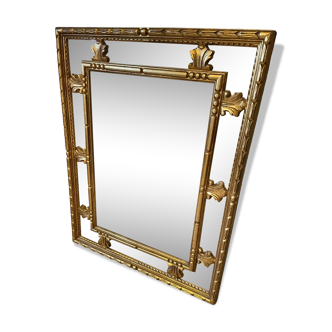 Miroir en bois doré 72x95cm