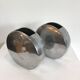 Série de deux vases en aluminium style années 70