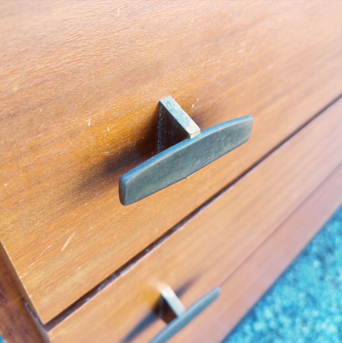 Chest of drawers Marcel Gascoin honeycomb 1960 vintage