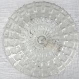 Plafonnier rond en verre ciselé