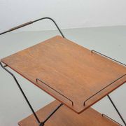Scandinavian Minimalistic Foldable and Mobile Teak Tea Trolley Denmark 50S