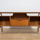 Mid-Century Model 75 Freestanding Teak Desk from Omann Jun, Denmark, 1950s