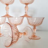 Set of 6 Rosaline champagne glasses