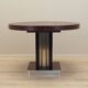 Round mahogany table, Italian design, 1970s, production: Italy