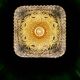 Vintage glass globe wall or ceiling light.