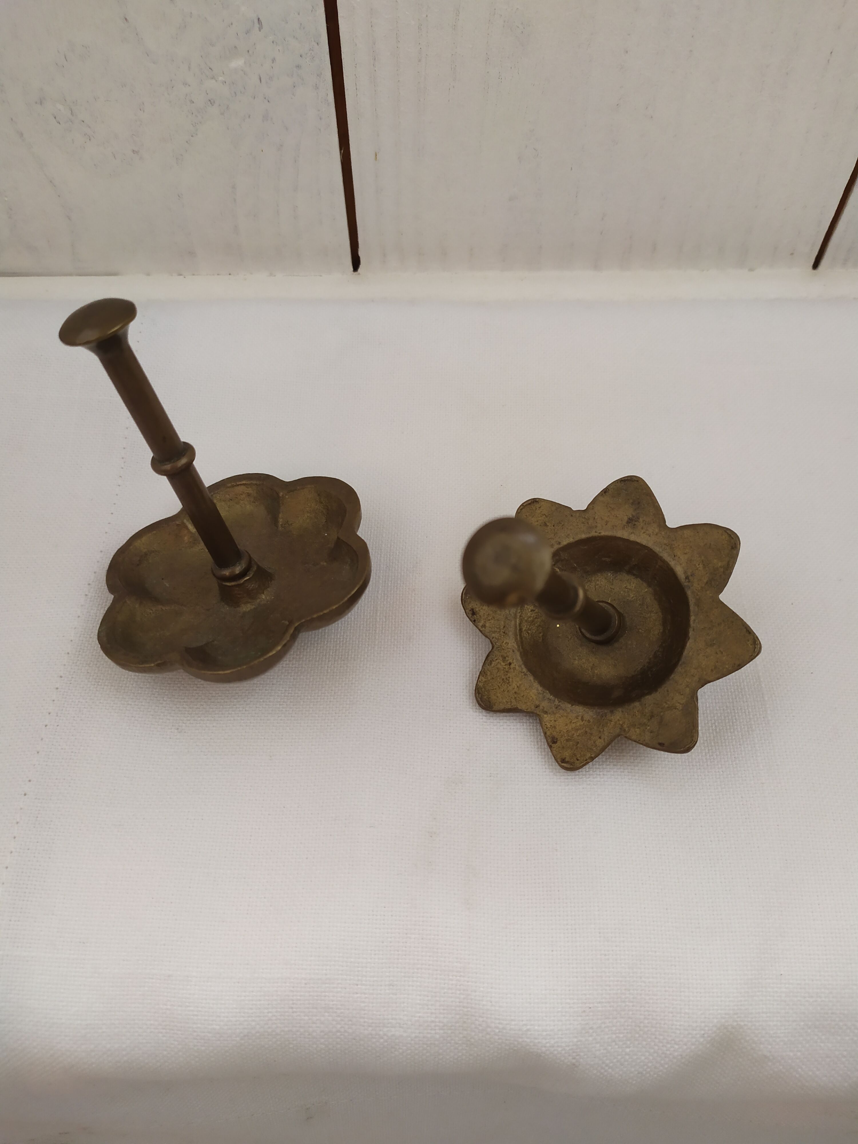 Ancient Bronze Stamp Footprints