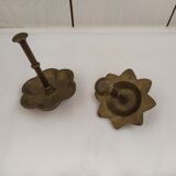 Ancient Bronze Stamp Footprints