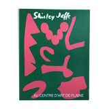 Exhibition poster made in silkscreen by Shirley Jaffe, Flaine Art Center, 1981