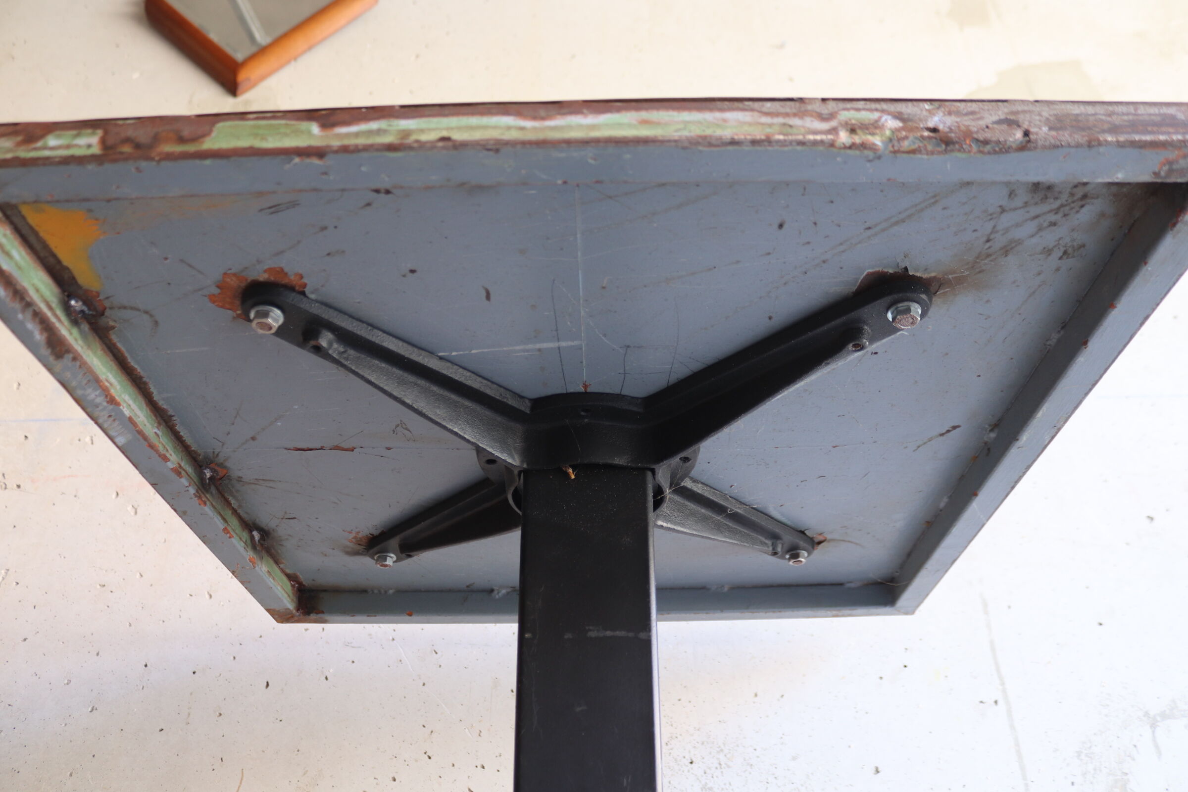 Art Deco metal bistro table