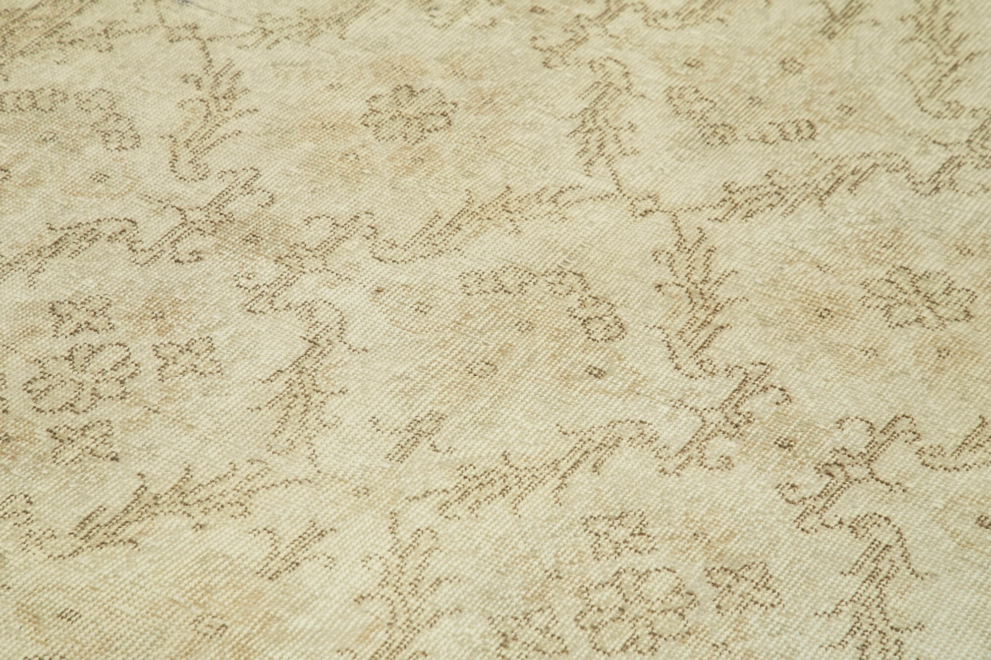 Handwoven contemporary anatolian beige rug 169 cm x 296 cm