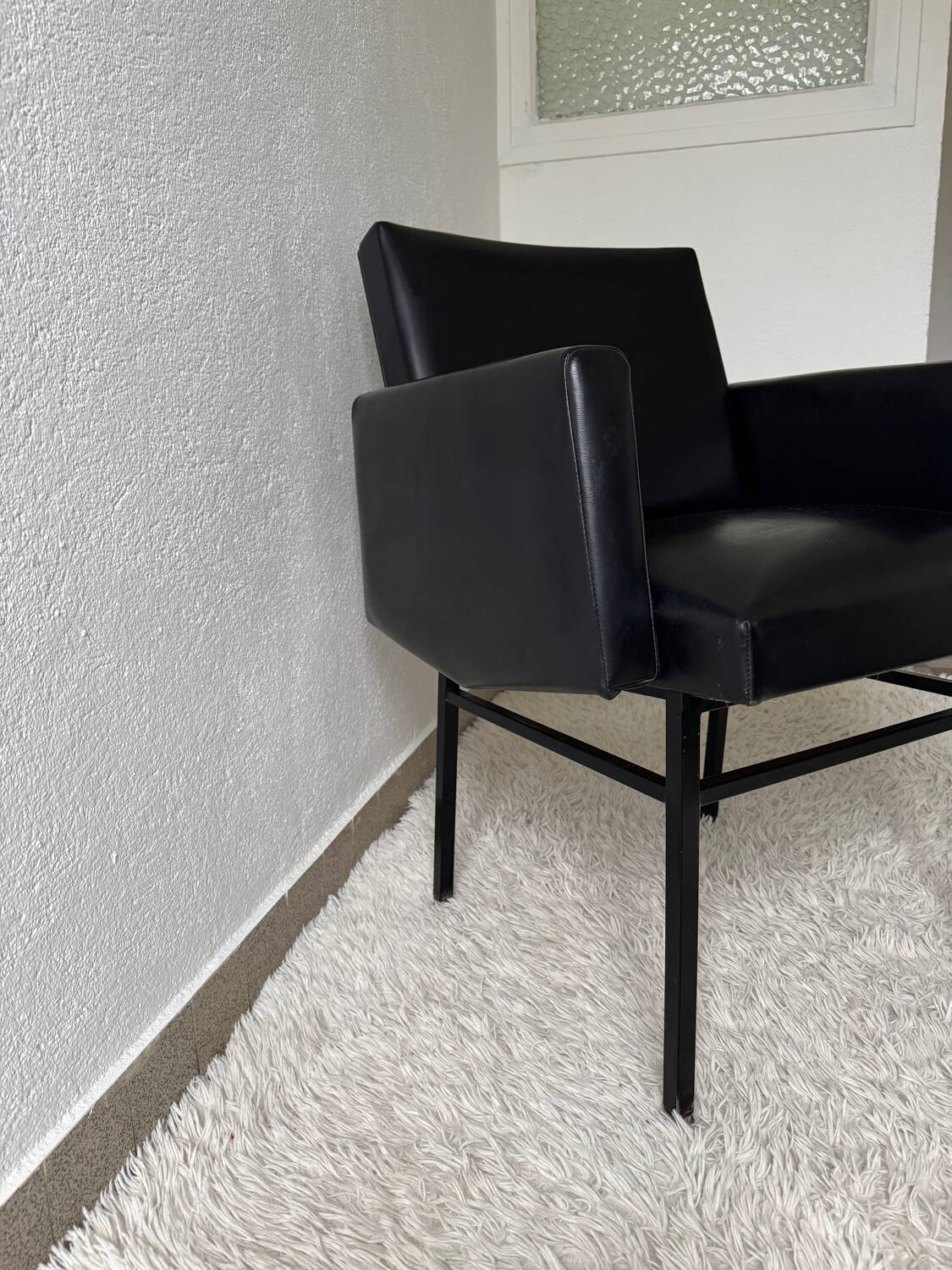 Black armchair, 50s design