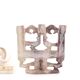 Moroccan candle holder decorated with carved stone birds, 1970s