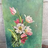 Ancienne huile sur toile signée Paul Follain. 1915