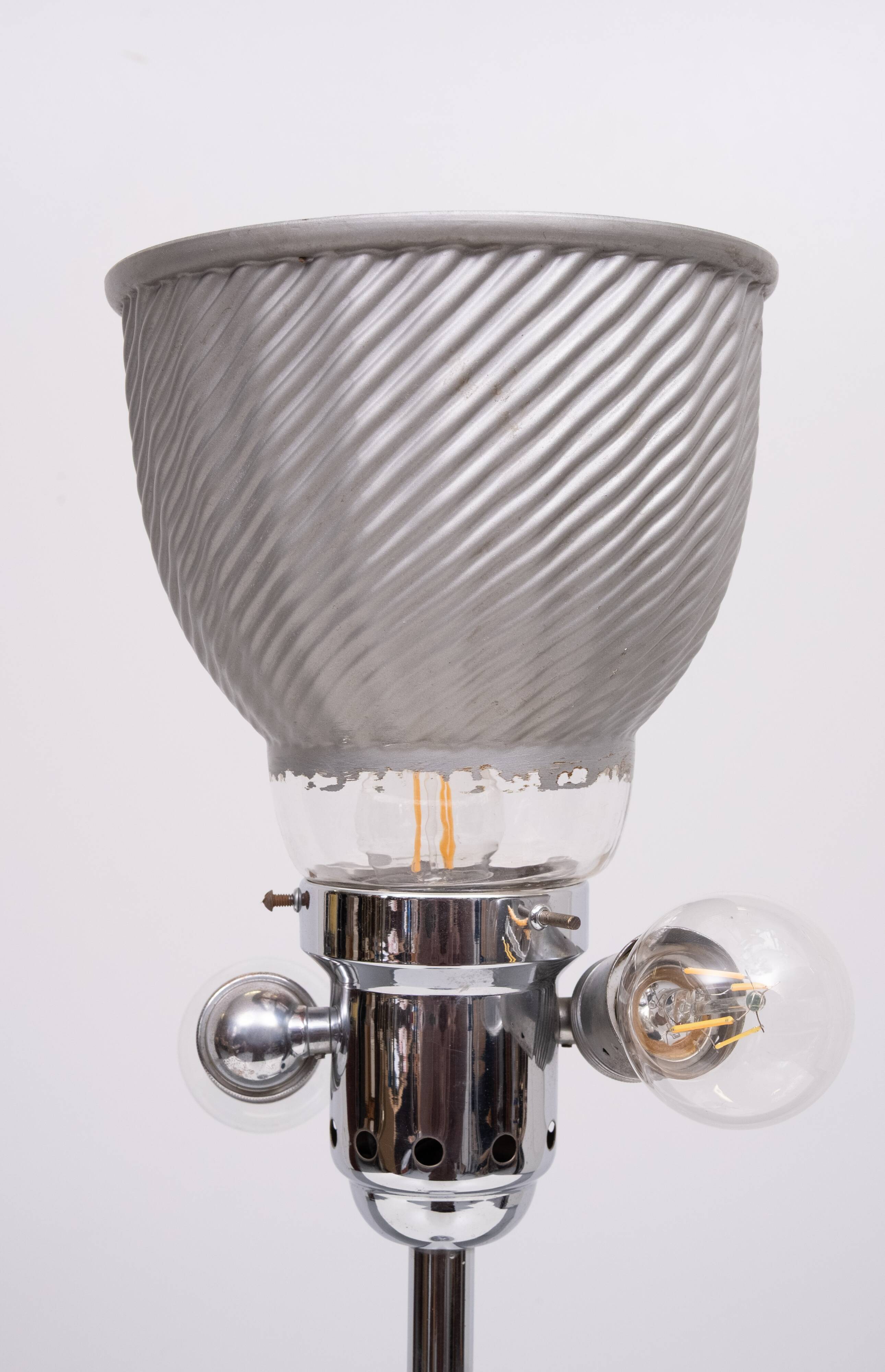 Art Deco Table Lamp by WMF Ikora, Brass and Copper, 1920s