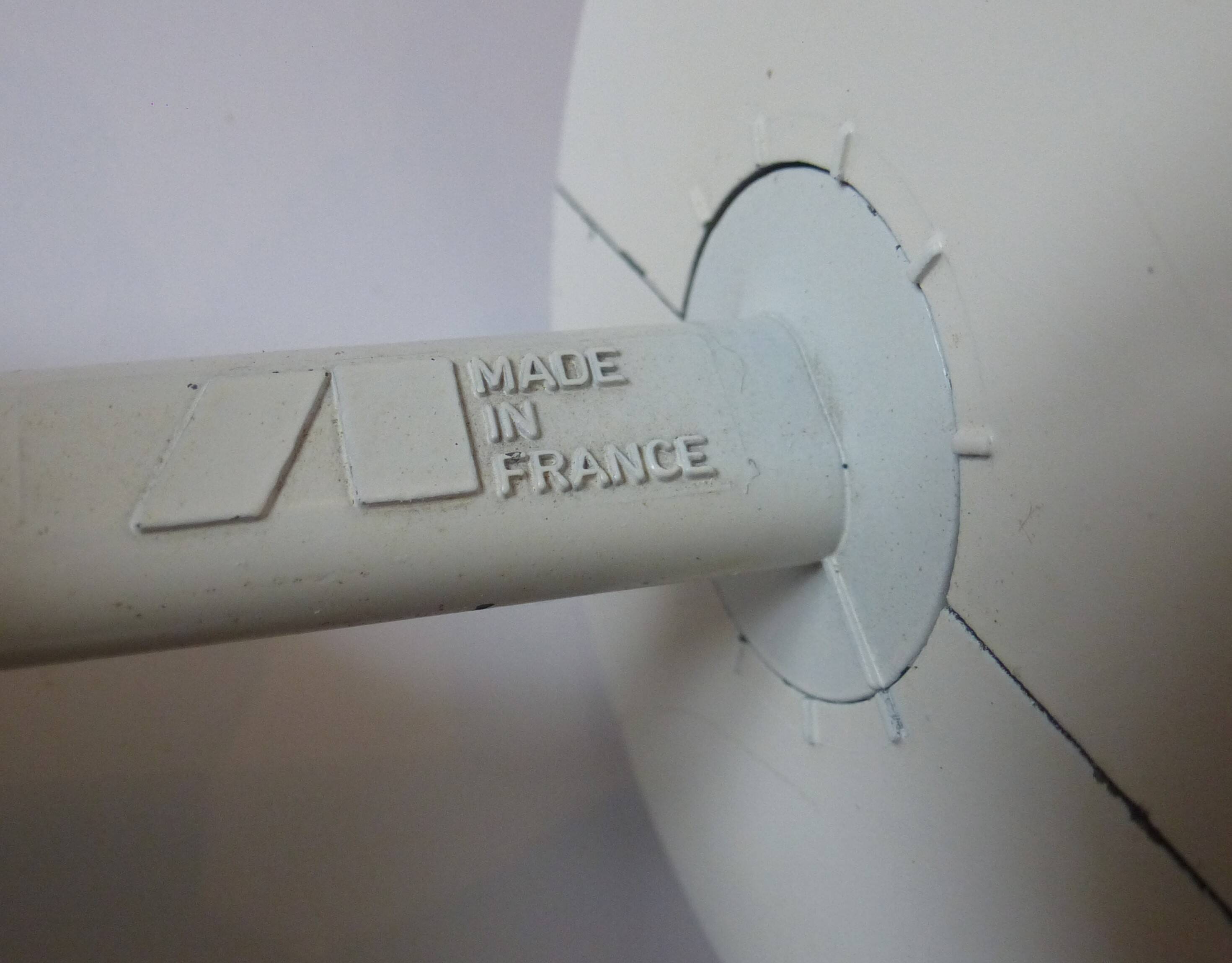 Vintage black bellows metal wall spot 1970