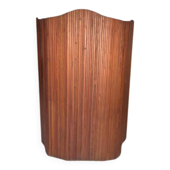Authentic Baumann folding screen in curved wood - vintage sculptural model