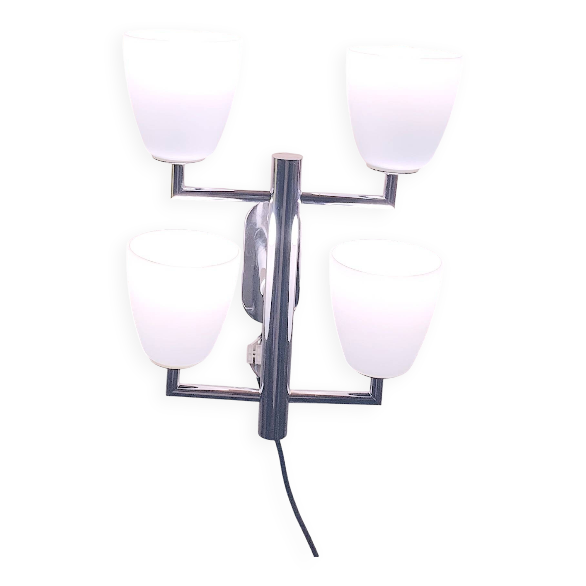 Fontana Arte, a 4-Light Wall Lamp, Murano Glass, Italy
