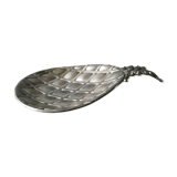 Pineapple silver metal trinket bowl