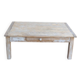 Table basse campagne patinée