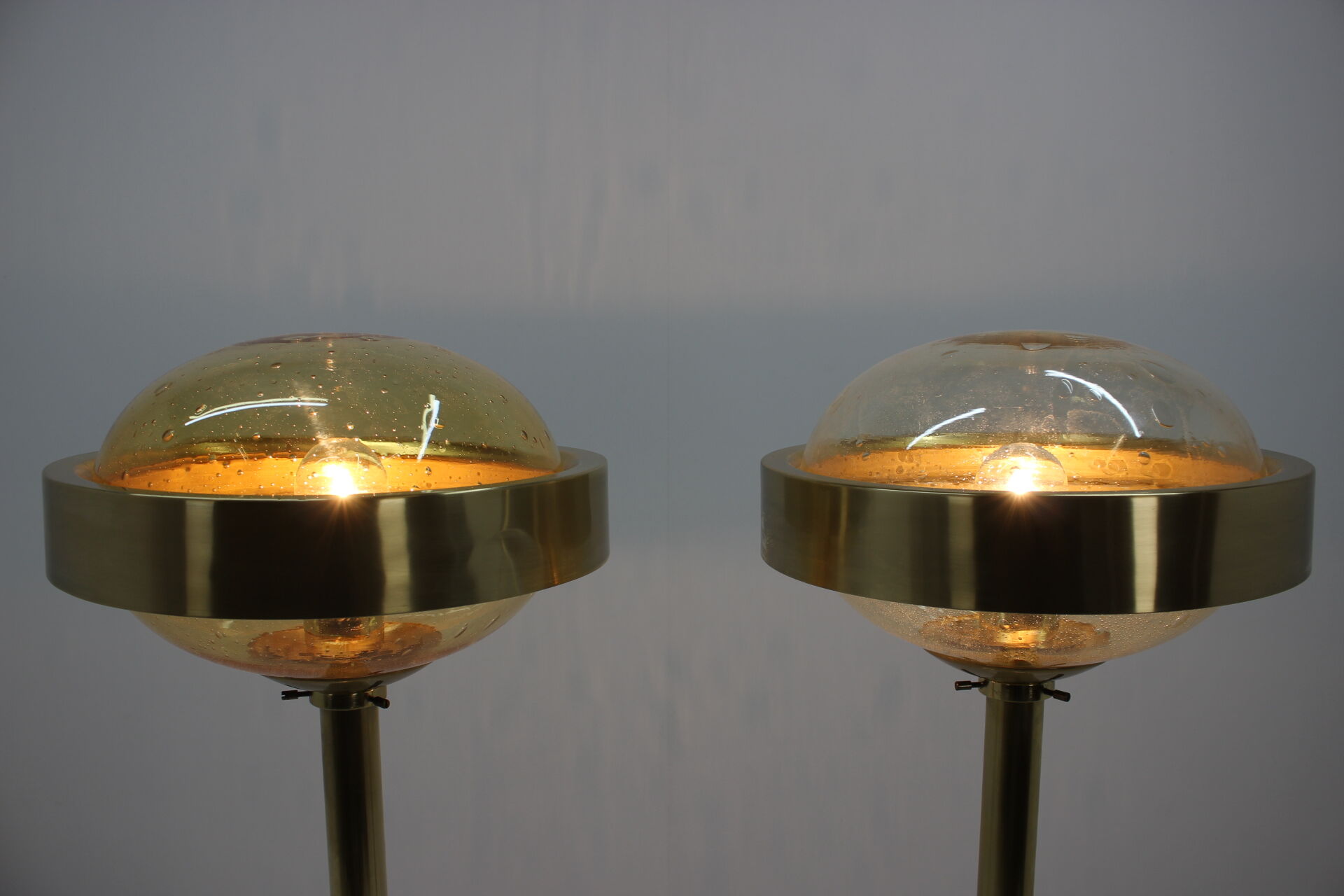 Set of Space Age Floor Lamps Kamenický Šenov, 1970s