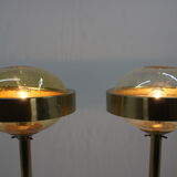 Ensemble de lampadaires space age Kamenický Šenov 1970s