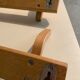 Wooden wall coat rack