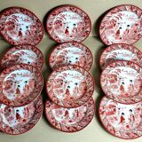 12 Japanese plates from the 50s