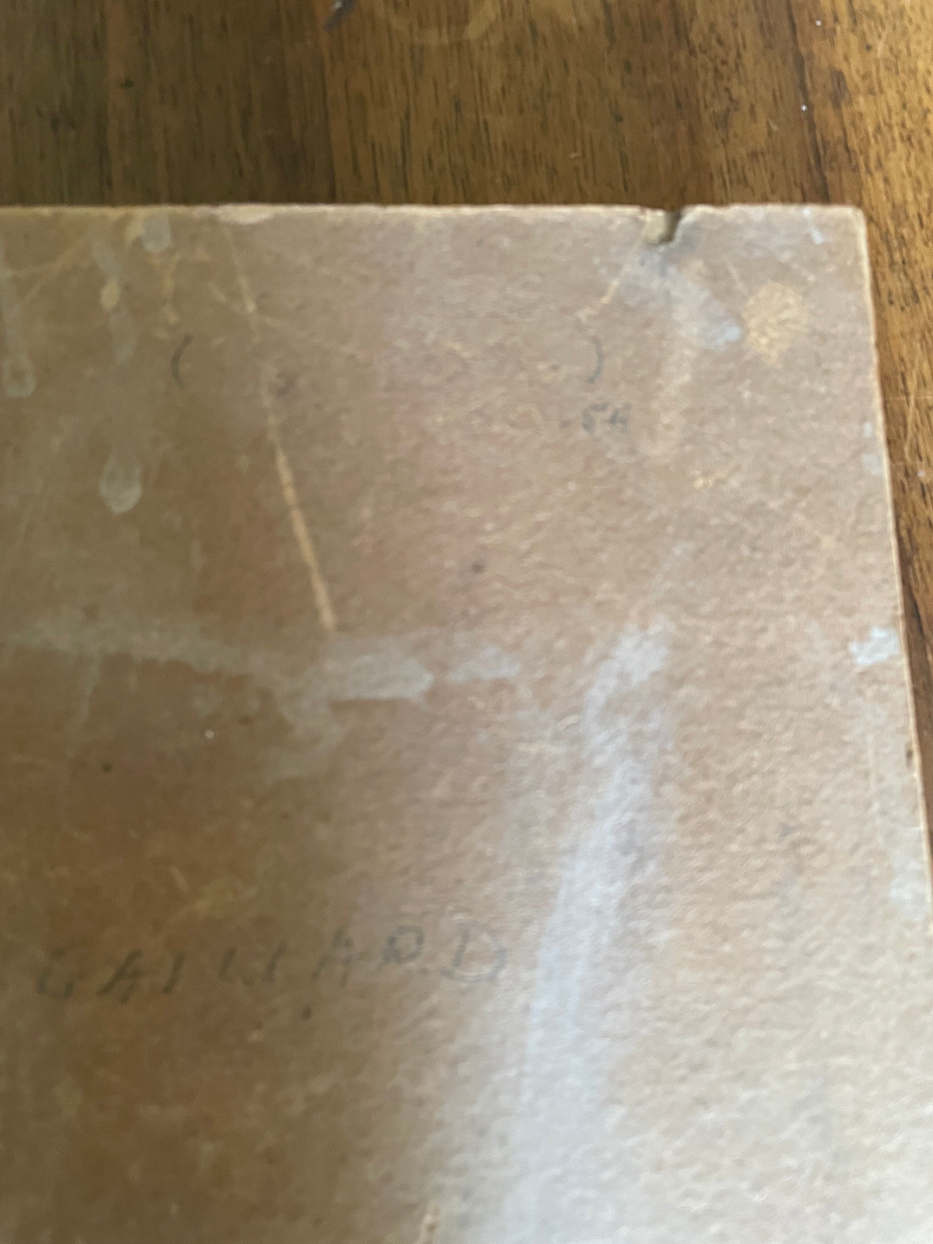 Oil on landscape cardboard 35 X 27