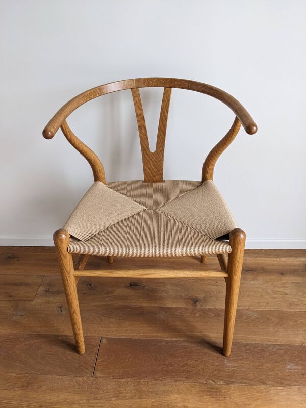 Chaise CH24 Wishbone, designer Hans Wegner pour Carl Hansen and Søn