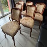 Set of 6 wooden chairs