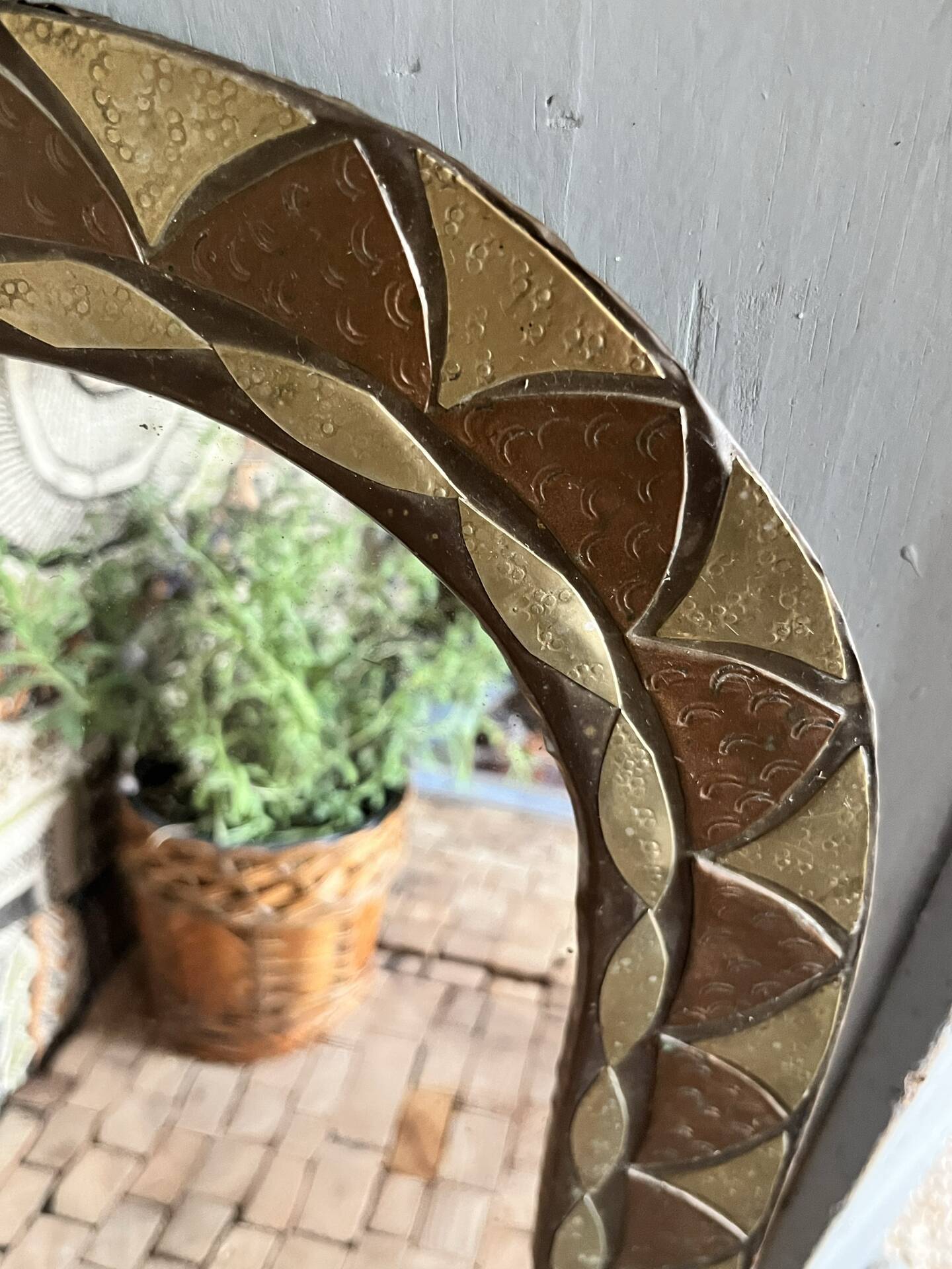 Miroir en laiton 
