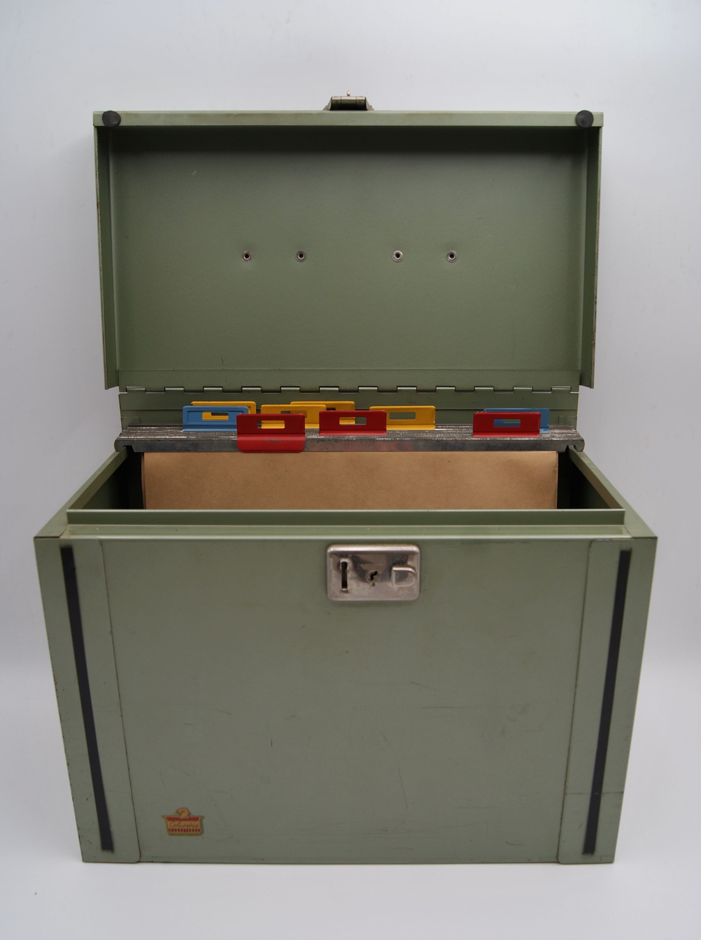 Metal sorting binder industrial vintage office