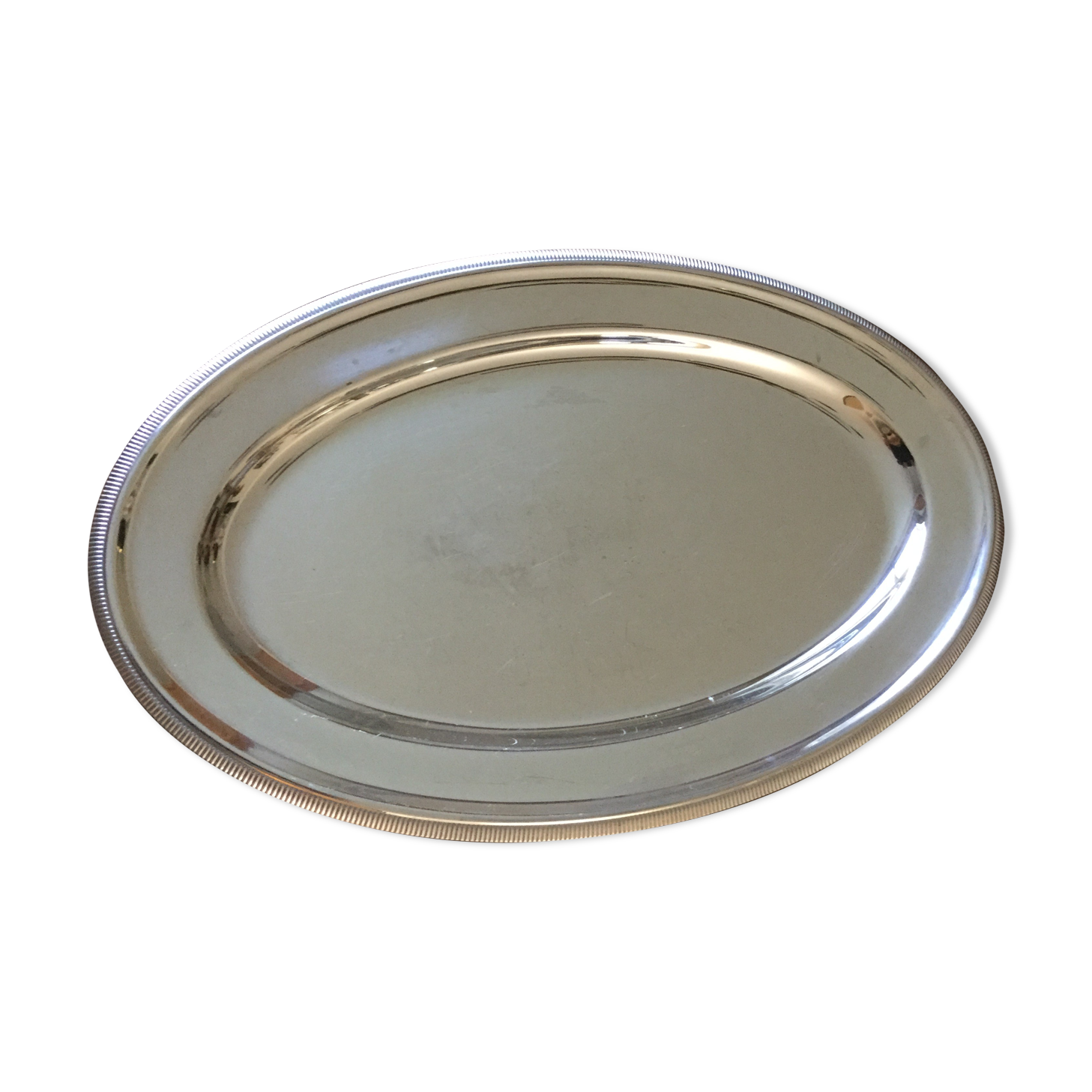 Silver metal dish