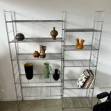 Old modular metal shelf vintage bookcase 10 design shelves from the 80s