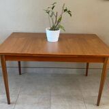 Vintage teak table with extensions
