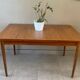 Vintage teak table with extensions
